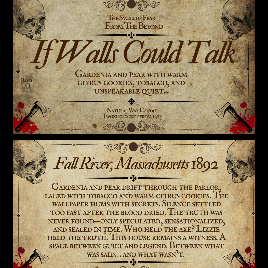 If Walls Could Talk Candle - Candles - The Smell of Fear