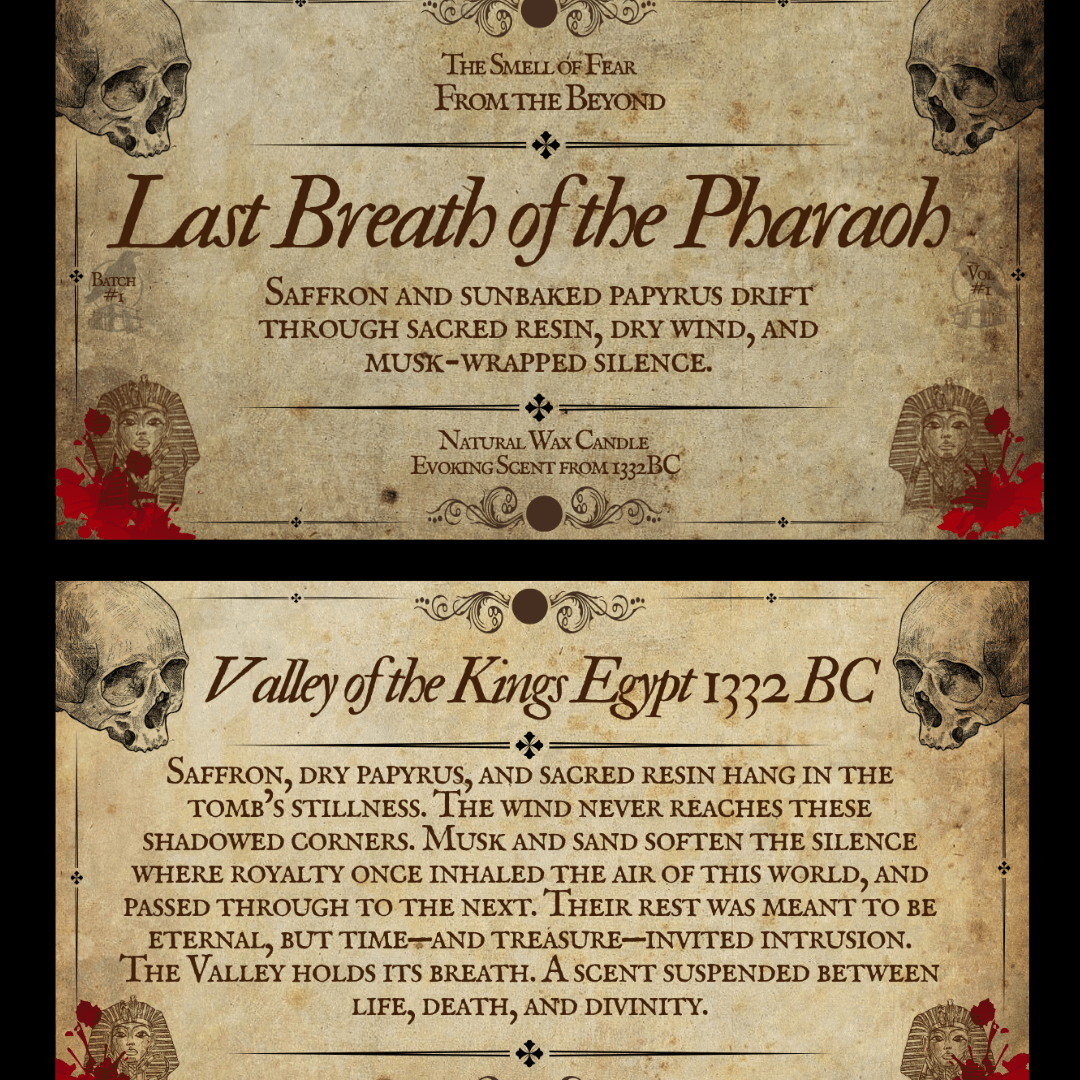 Last Breath of the Pharaoh Candle - Candles - The Smell of Fear
