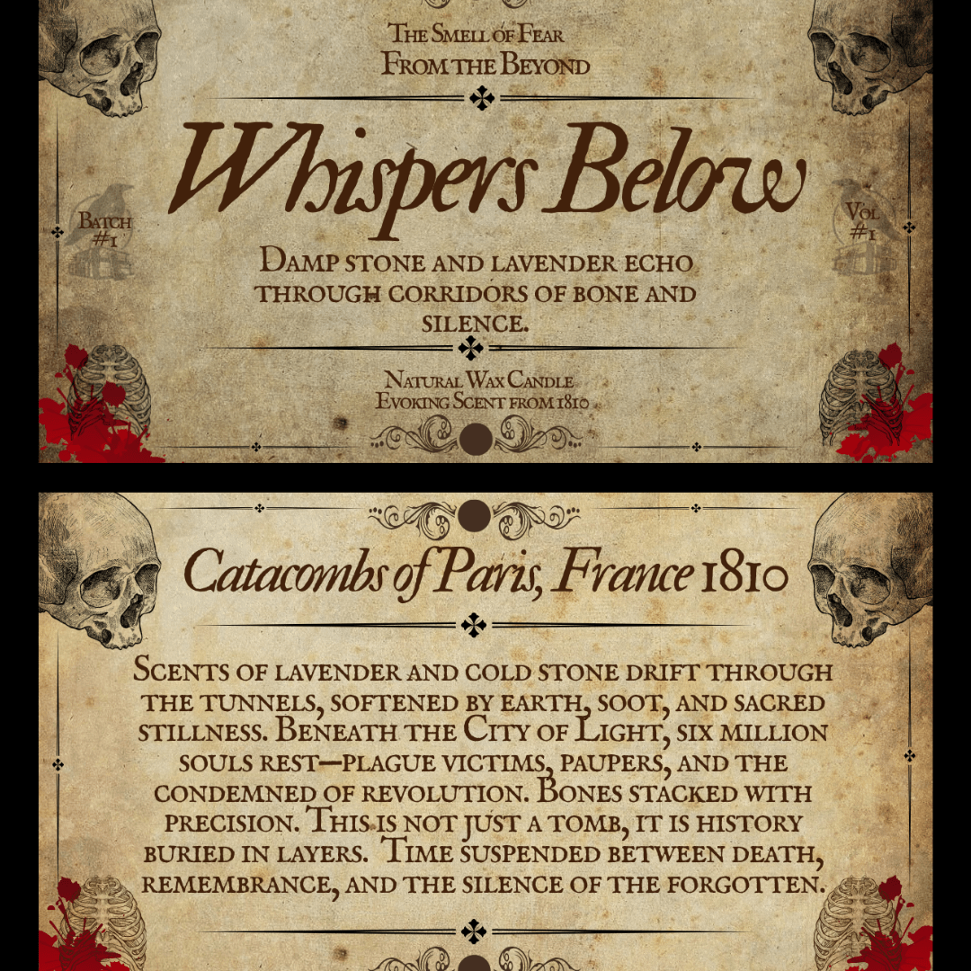 Whispers Below Candle - Candles - The Smell of Fear